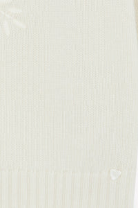 Nacre / Pull - Ecru Illustration Flocon