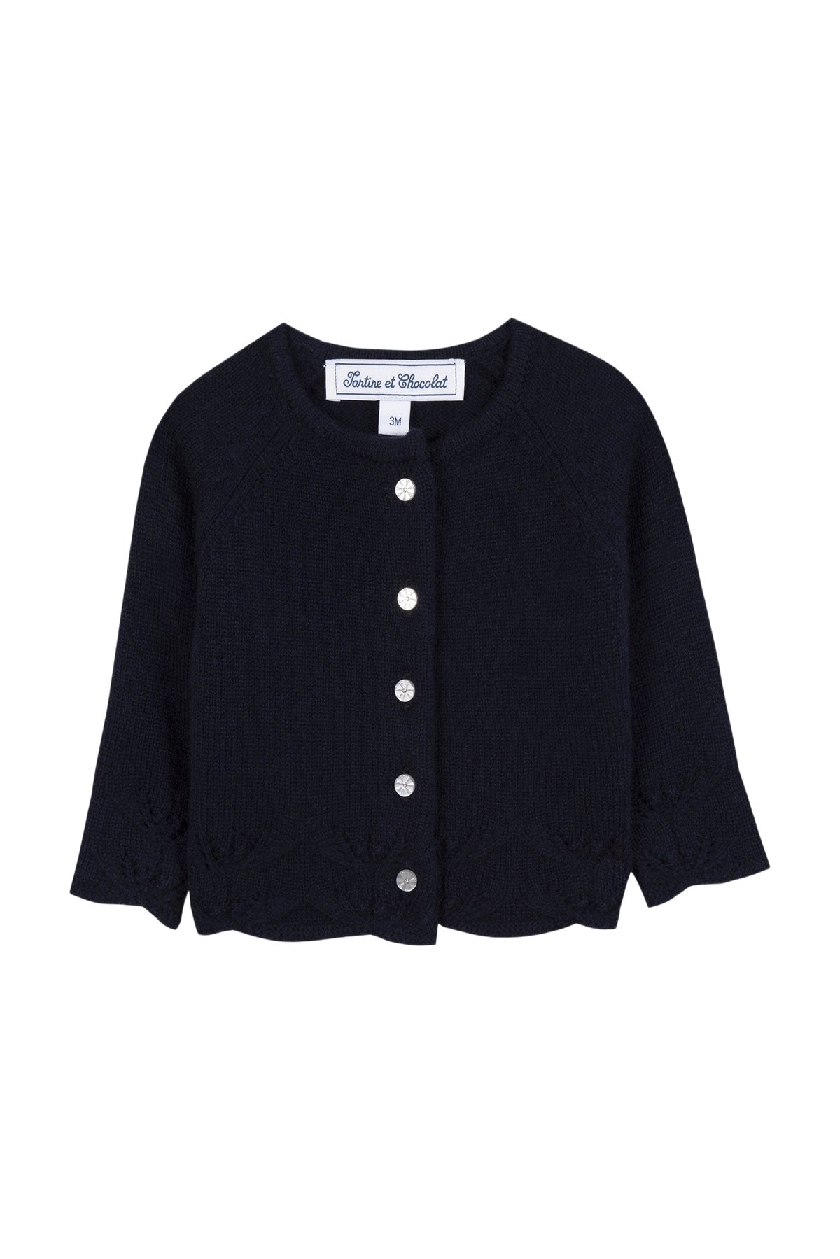 Cardigan - Marine maille