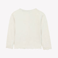 Cardigan - Ecru broderie flocons