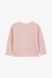 Cardigan petits tresors en cachemire
 - Rose pâle