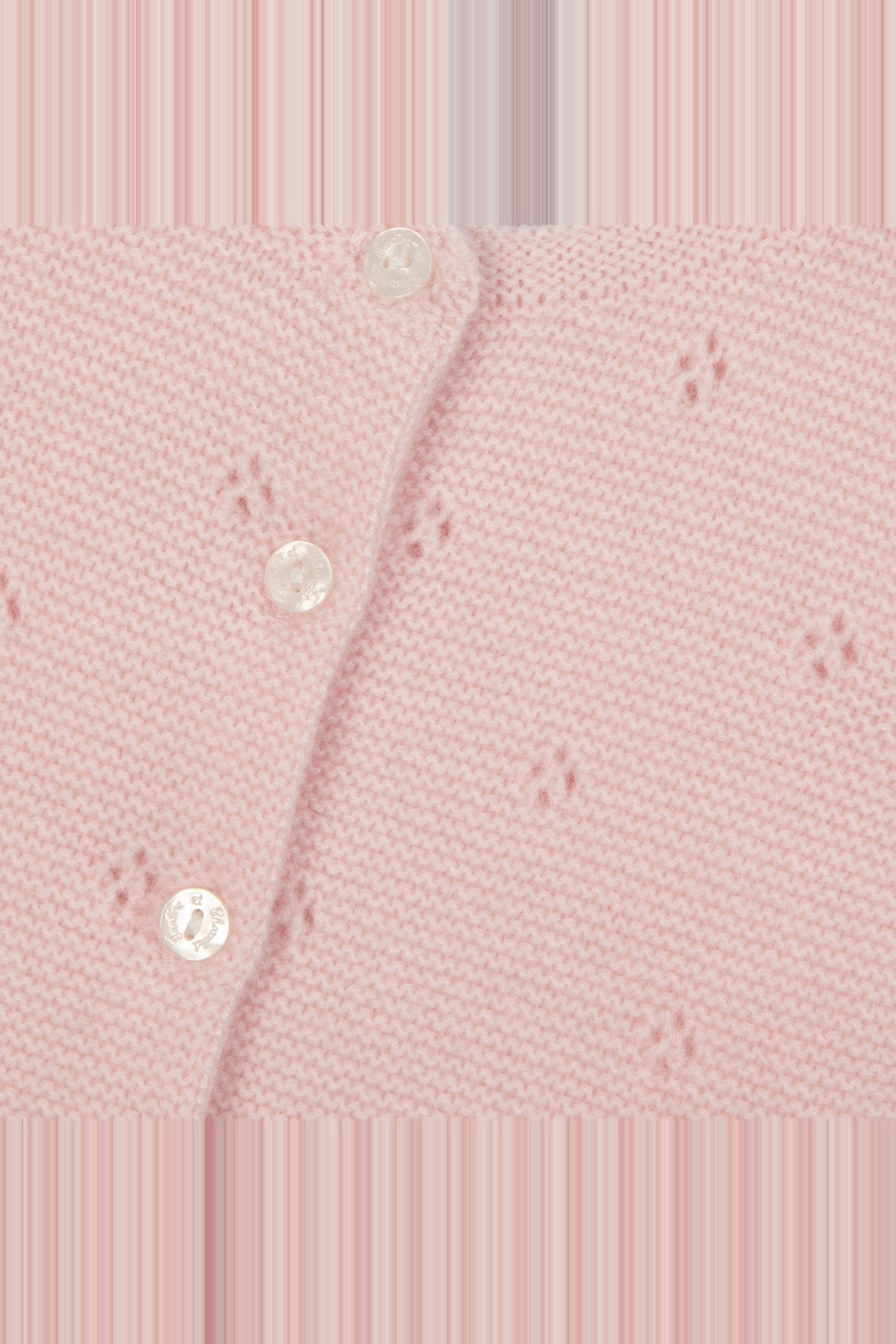 Cardigan petits tresors en cachemire
 - Rose pâle