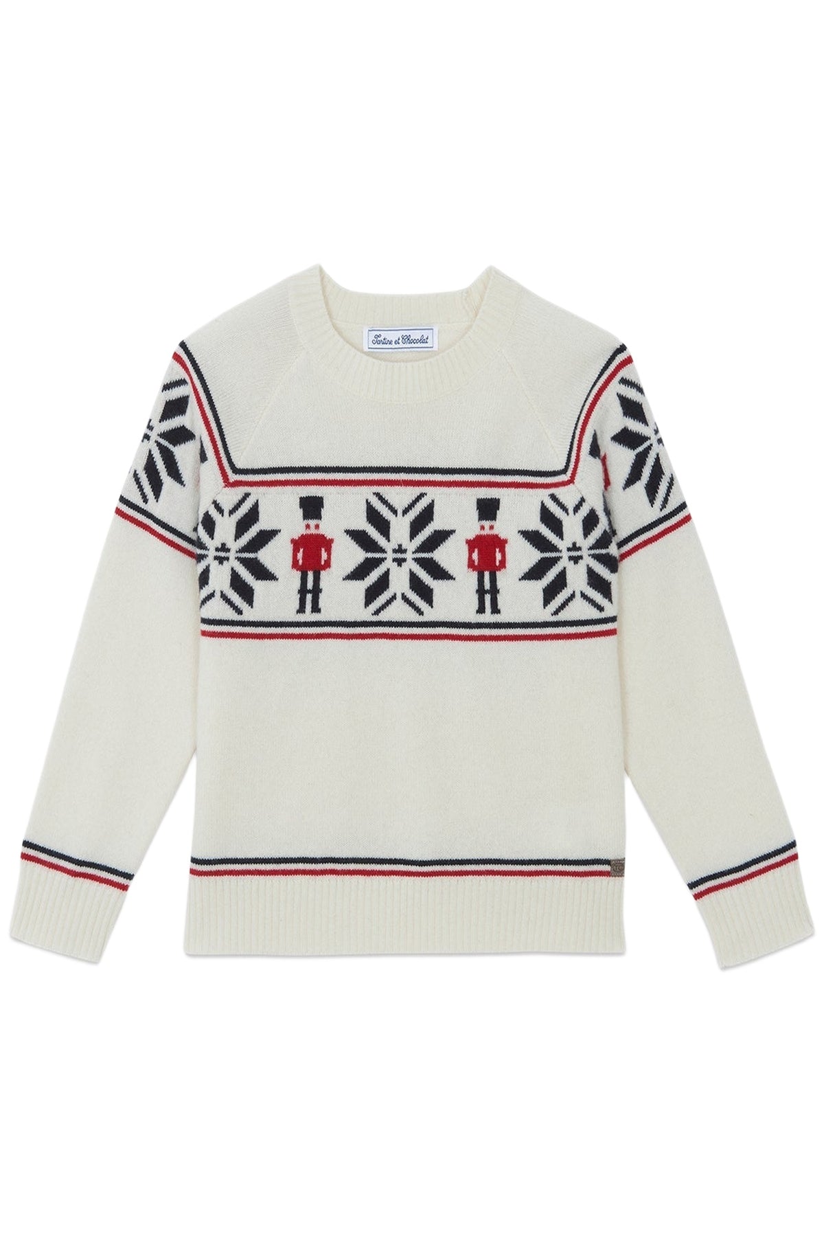 Pull - Ecru casse-noisettes