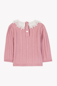 Eglantine / Pull - Eglantine Col Broderie Anglaise