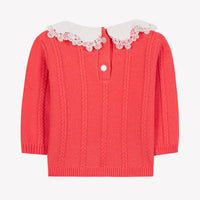 Praline / Pull - Praline Col Broderie Anglaise