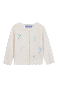 Cardigan - Emeraude broderie florale