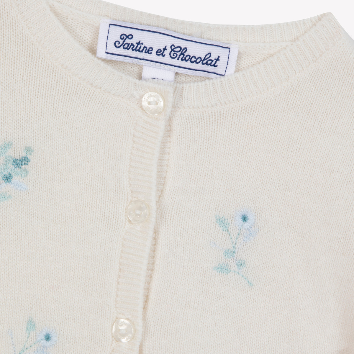 Emeraude / Cardigan - Emeraude Broderie Florale