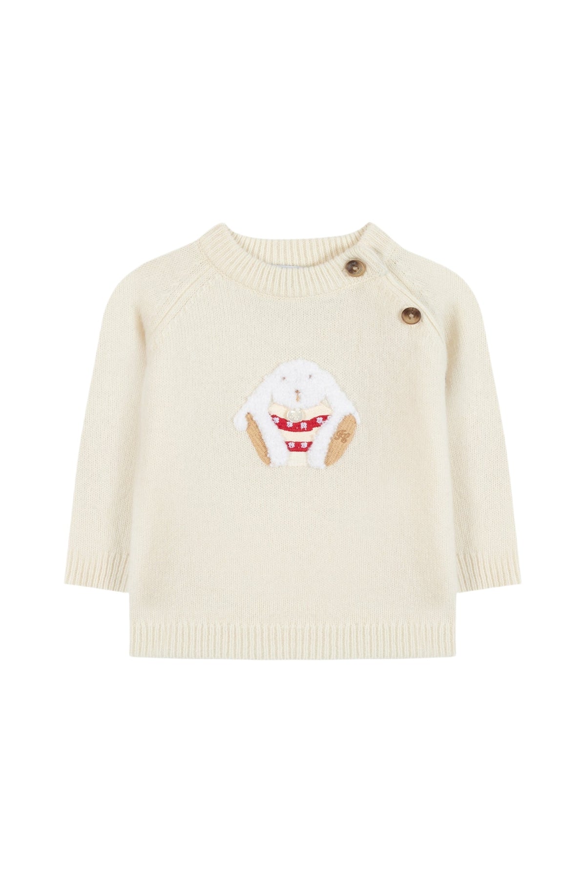 Pull - Ecru illustration lapin