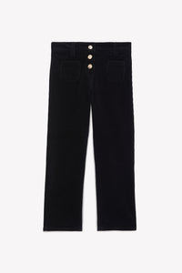 Noir / Pantalon - Noir En Velours