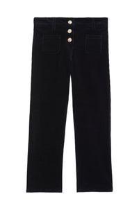 Pantalon - Noir en velours