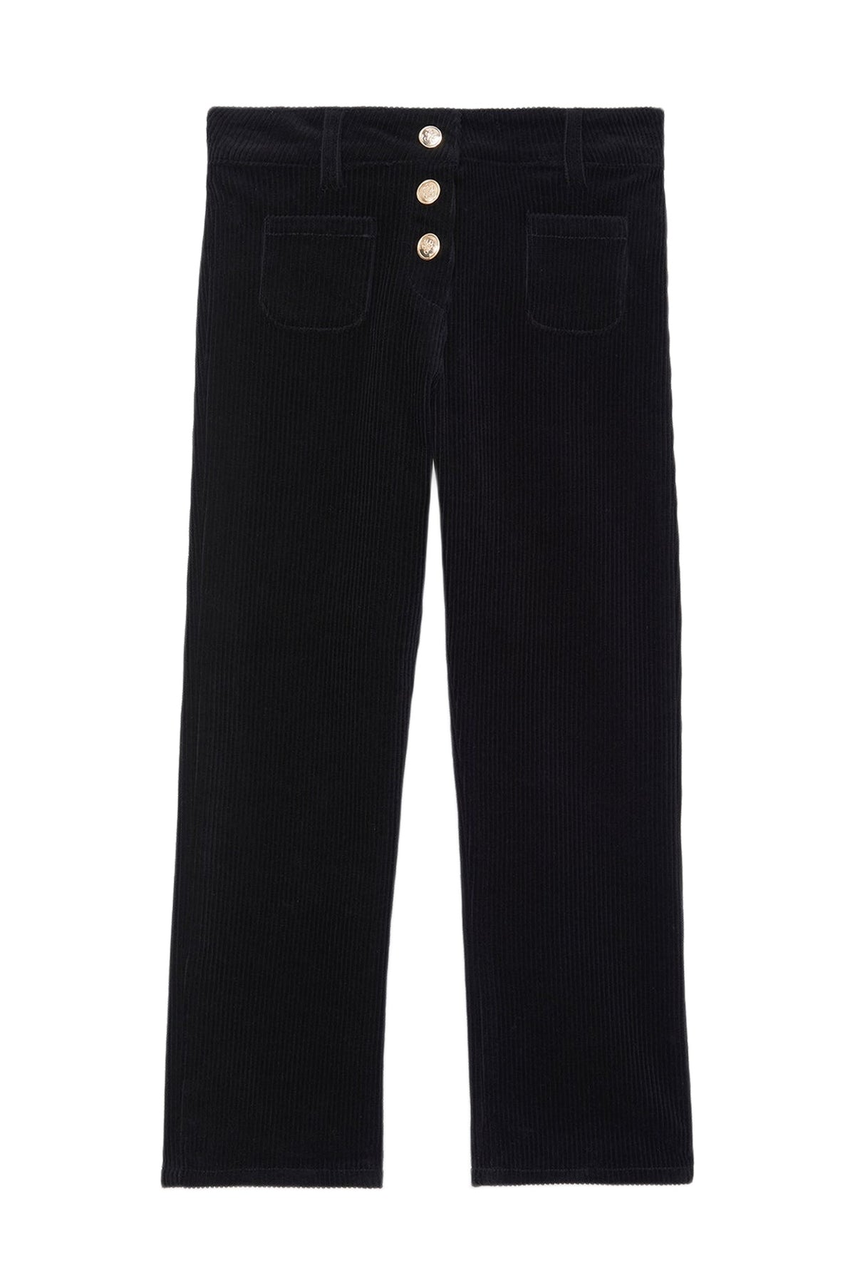 Pantalon - Noir en velours