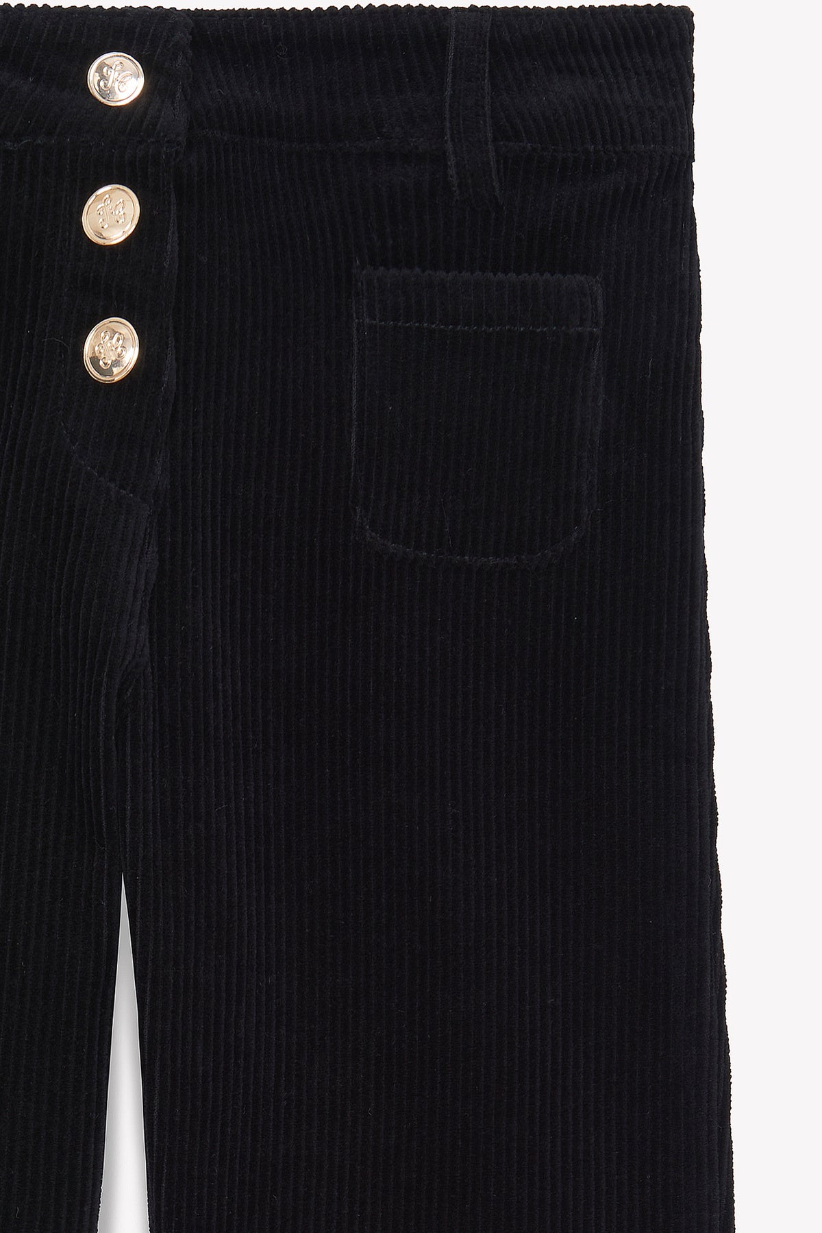 Noir / Pantalon - Noir En Velours