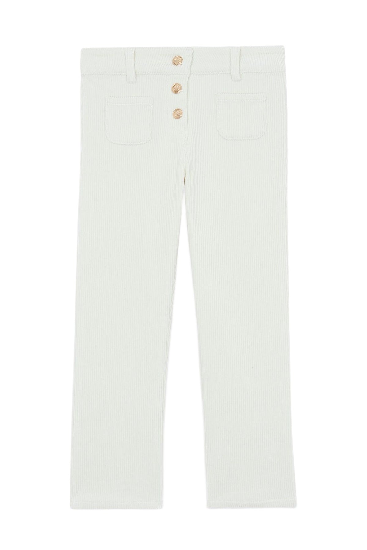 Pantalon - Ecru en velours