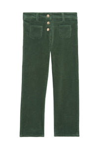 Pantalon - Vert de gris en velours