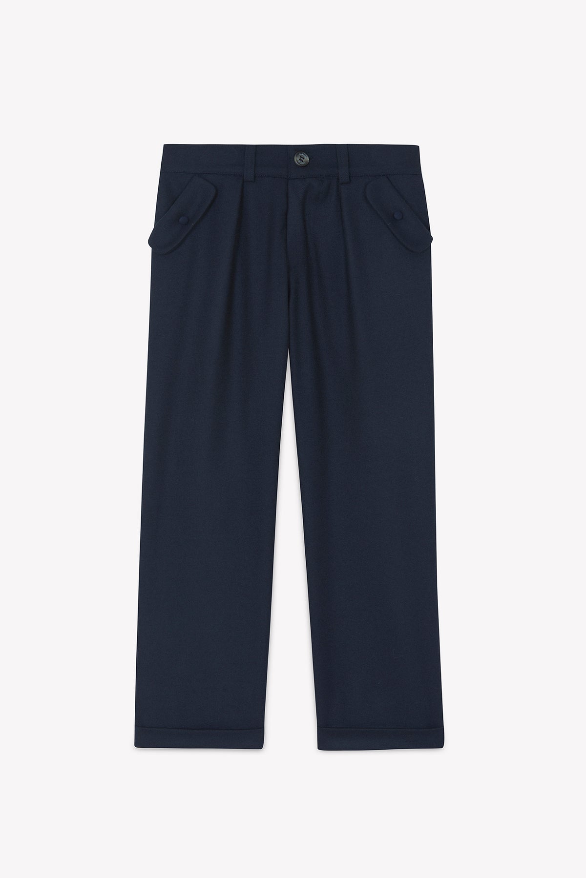 Marine / Pantalon - Marine En Flanelle