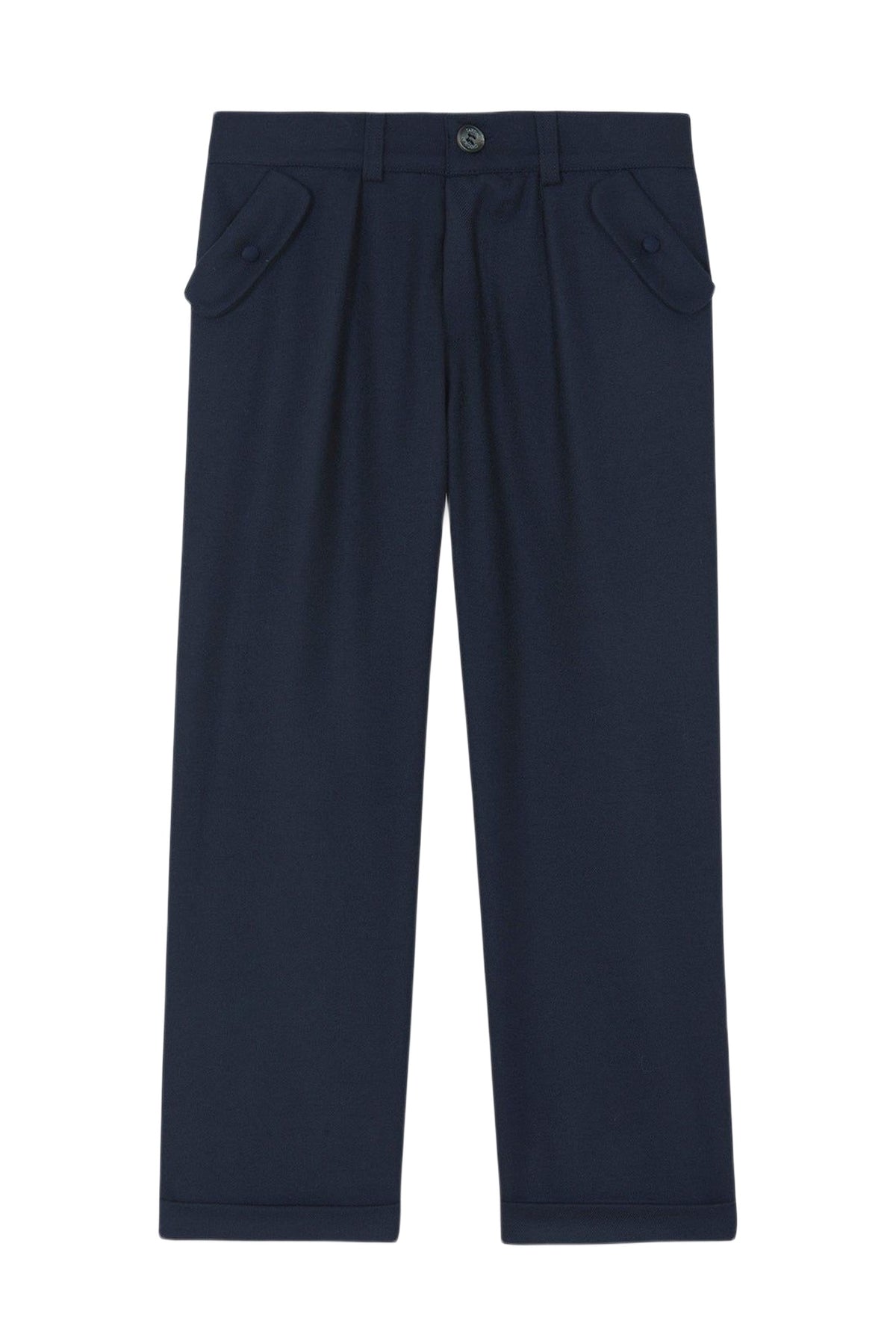 Pantalon - Marine en flanelle