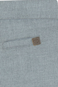 Gris Moyen Chiné / Pantalon - Gris Chiné En Flanelle