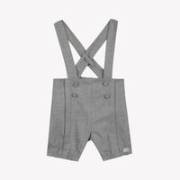 Gris Moyen Chiné / Salopette - Gris Chiné À Boutons