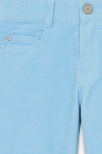 Glacier / Pantalon - Bleu Glacier En Velours