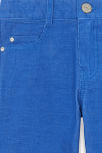 Bleu Électrique / Pantalon - Bleu Électrique En Velours