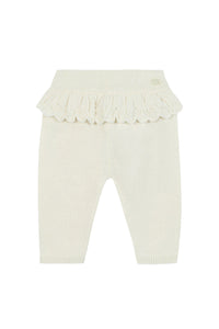Pantalon en laine - Nacre