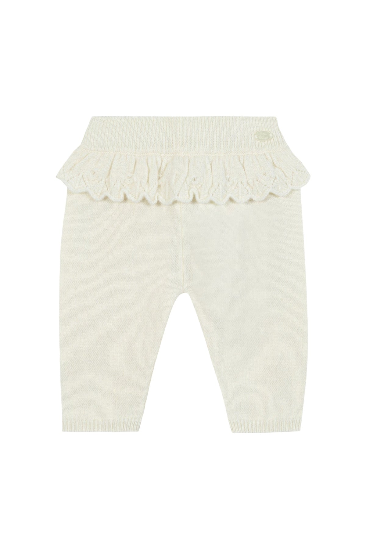 Pantalon - Ecru avec jeux de volants