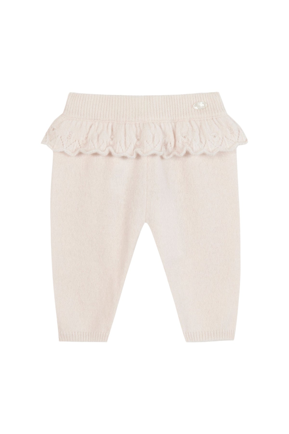 Pantalon - Rose pâle avec jeux de volants