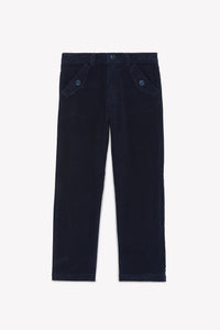 Marine / Pantalon - Marine En Velours