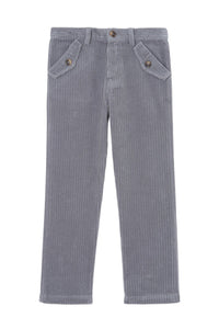 Pantalon - Gris chiné en velours