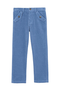 Pantalon petit robot en coton - Bleu grisé