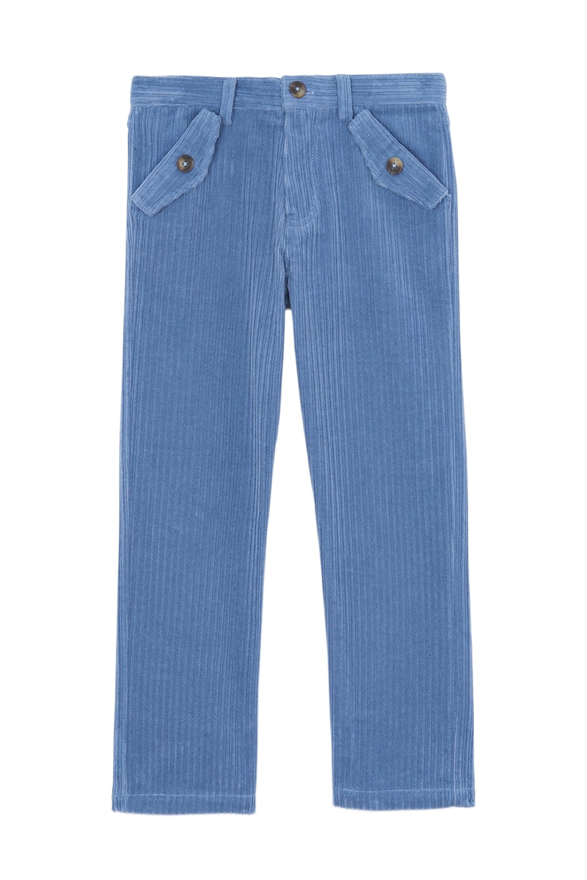 Pantalon petit robot en coton - Bleu grisé