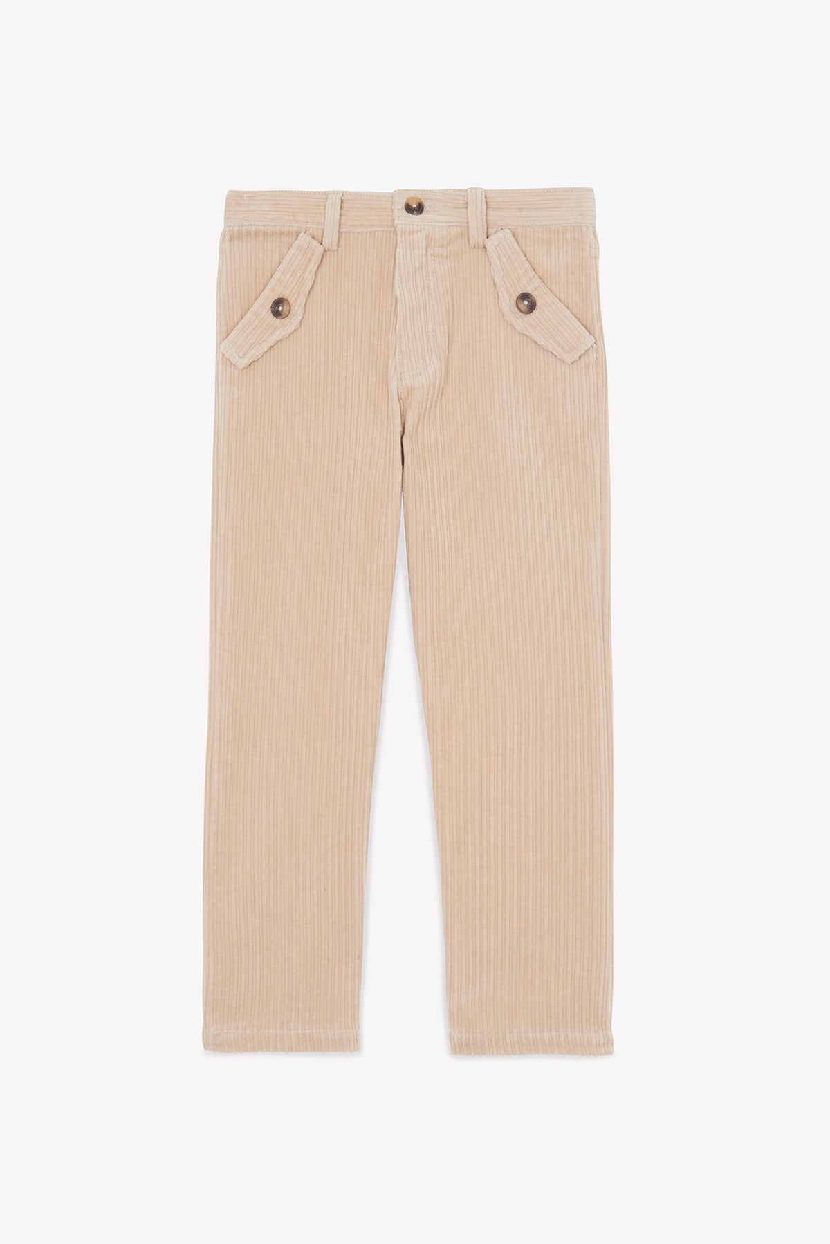Beige / Pantalon - Beige En Velours