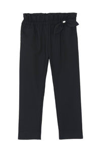 Pantalon - Noir en flanelle