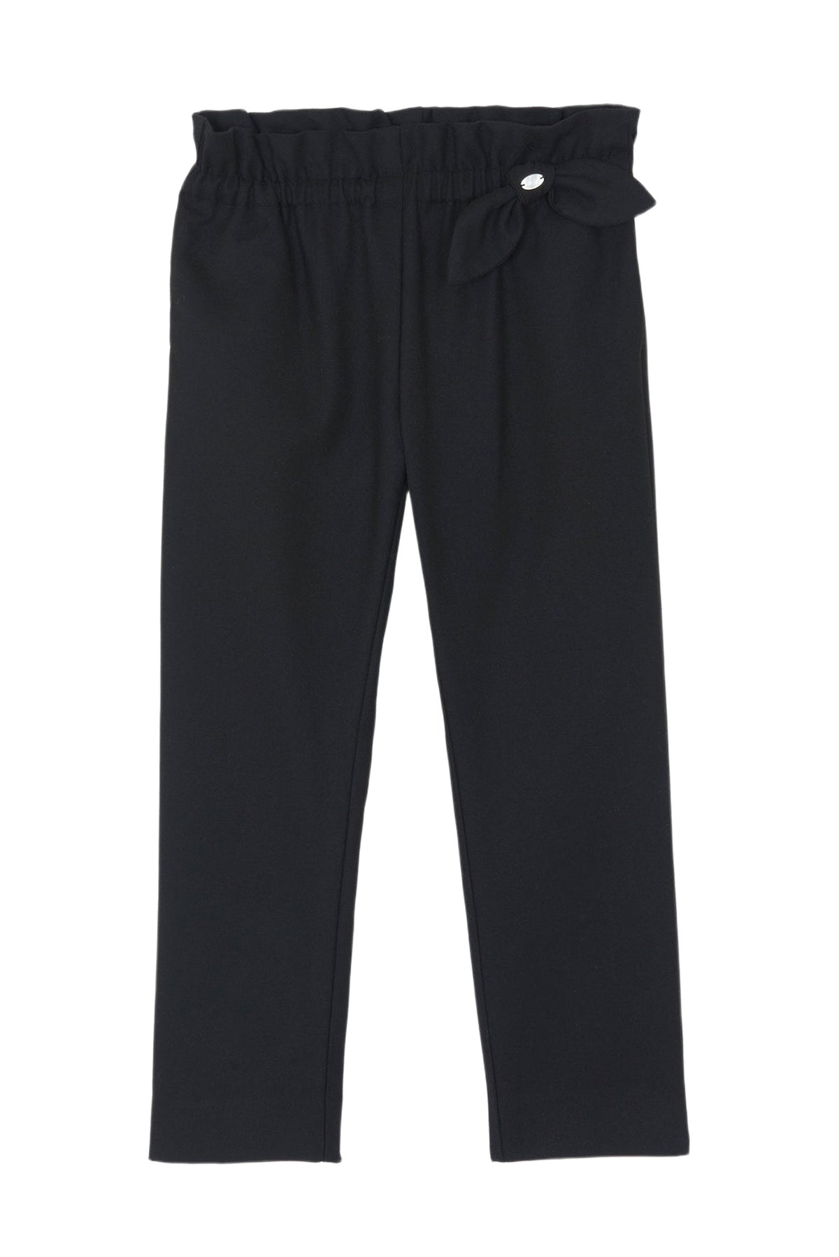 Pantalon - Noir en flanelle