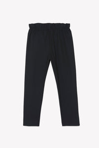 Pantalon - Noir en flanelle
