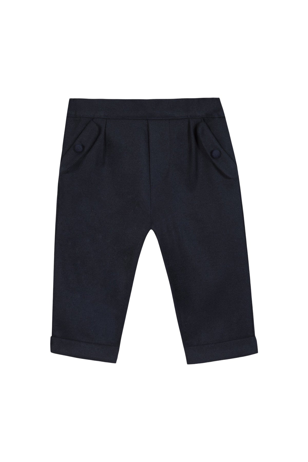 ZNOSTOCK // Pantalon - Marine en flanelle