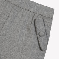 Gris Moyen Chiné / Pantalon - Gris Chiné En Flanelle
