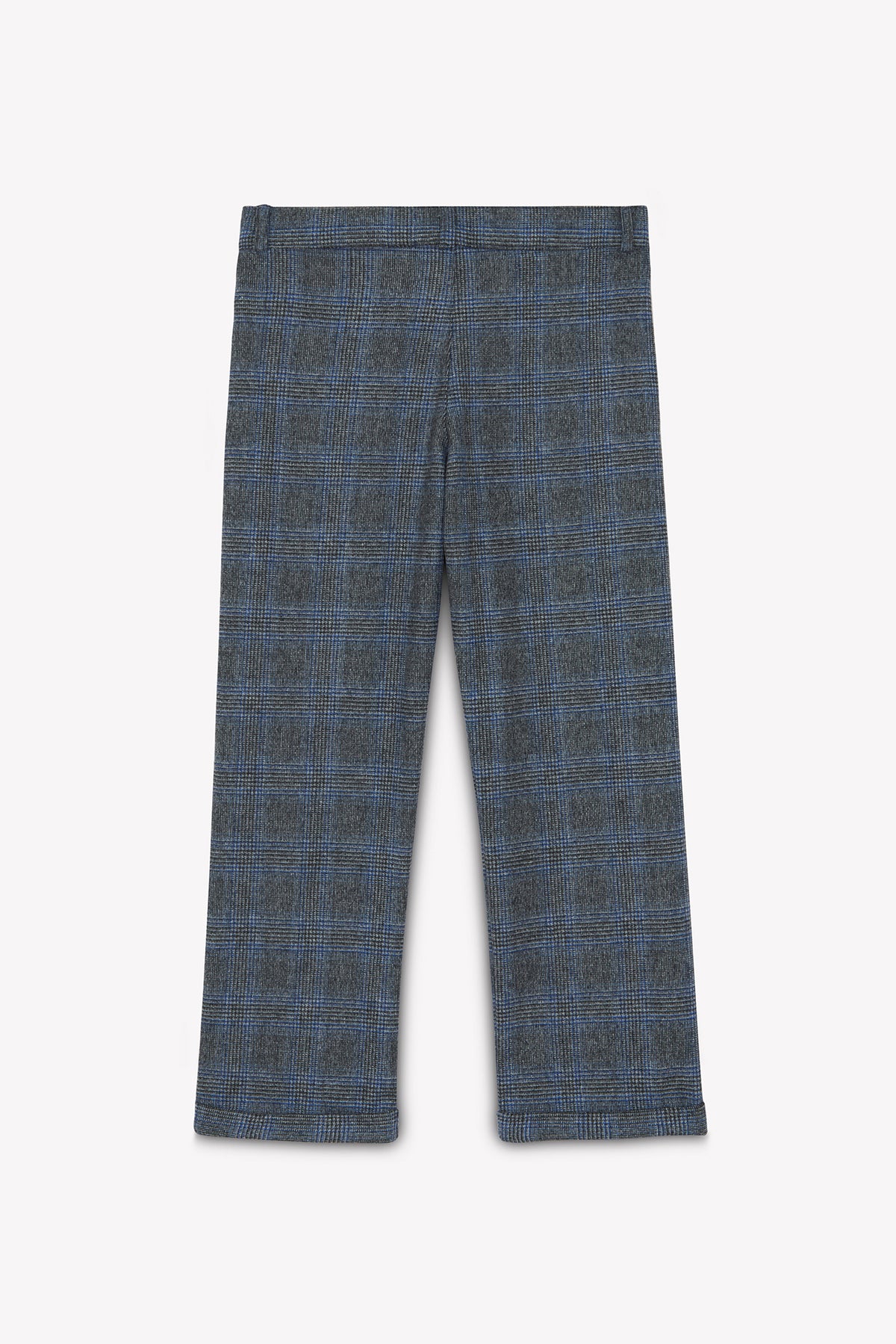 Gris Moyen Chiné / Pantalon - Gris Chiné À Carreaux