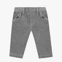 Gris Moyen / Pantalon - Gris En Velours