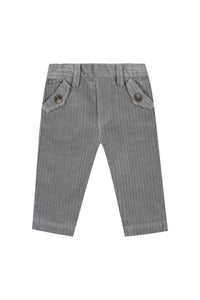 Pantalon - Gris en velours