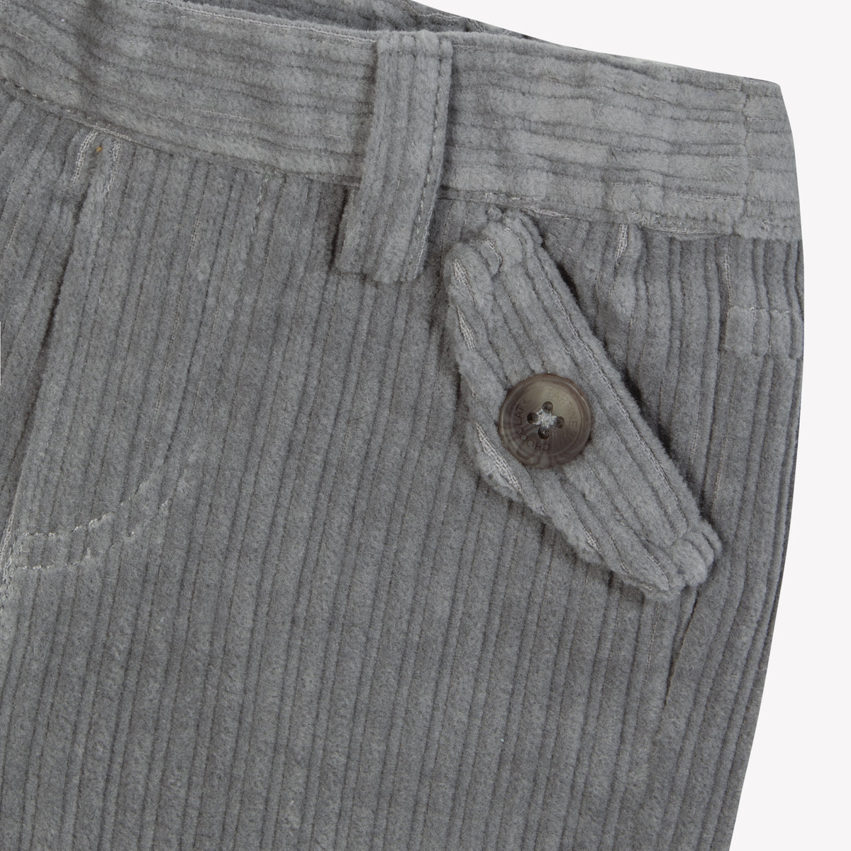 Gris Moyen / Pantalon - Gris En Velours