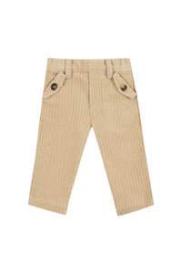 Pantalon - Beige en velours