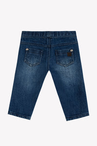 Denim / Pantalon - Marine En Coton