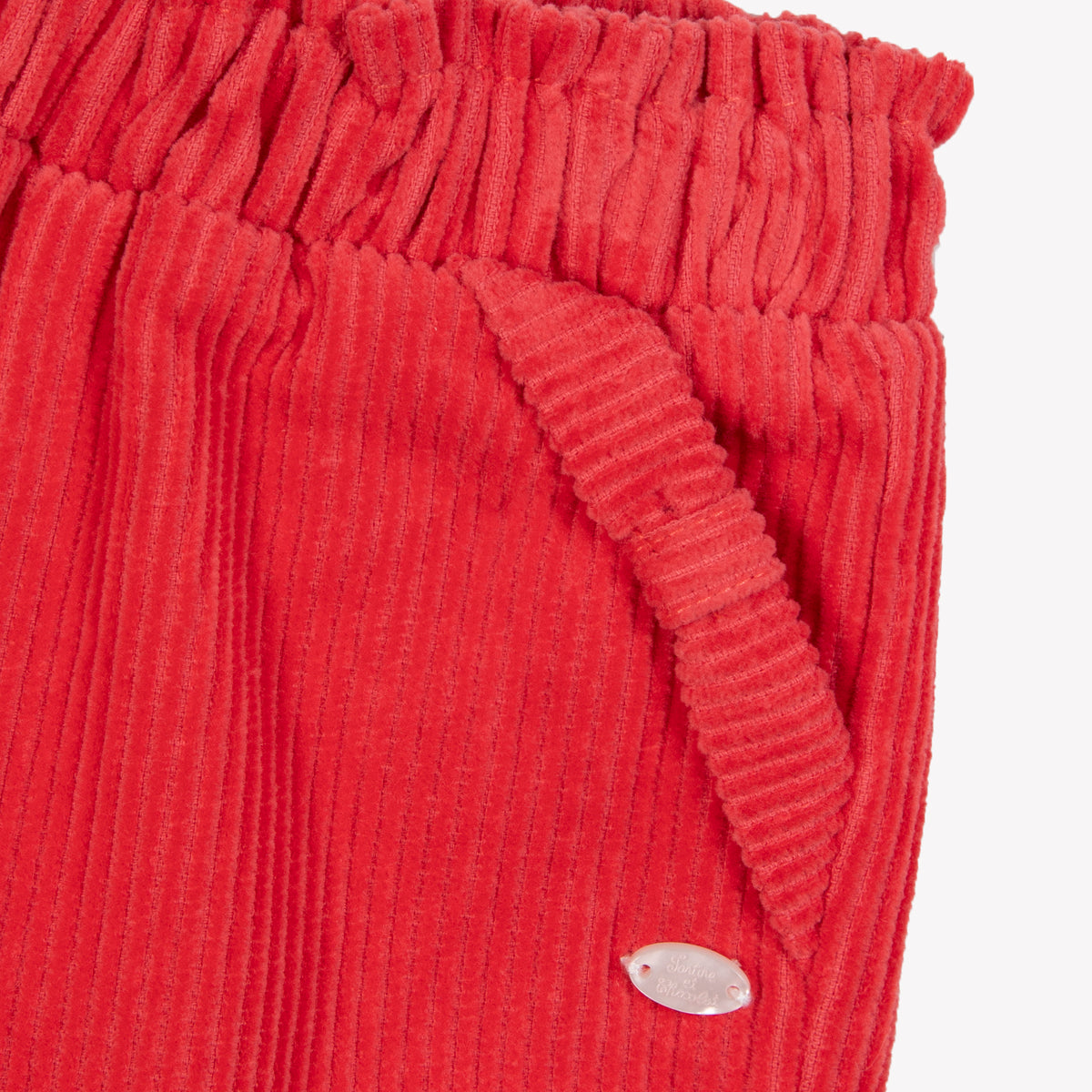 Praline / Pantalon - Praline Velours Nœud