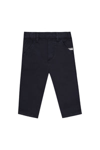 Pantalon ceremonie en coton - Bleu marine