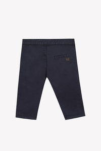 Pantalon ceremonie en coton - Bleu marine