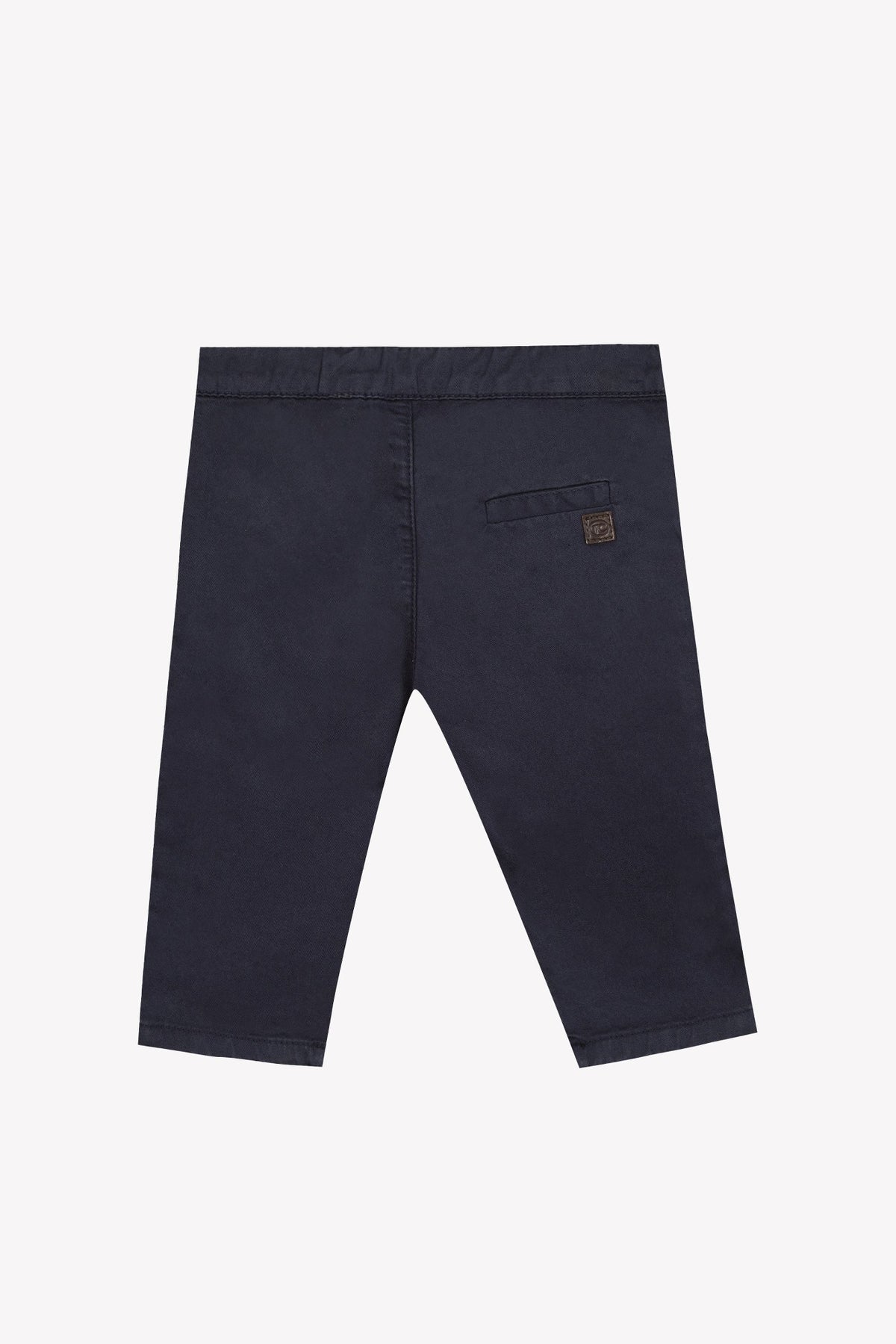Pantalon ceremonie en coton - Bleu marine