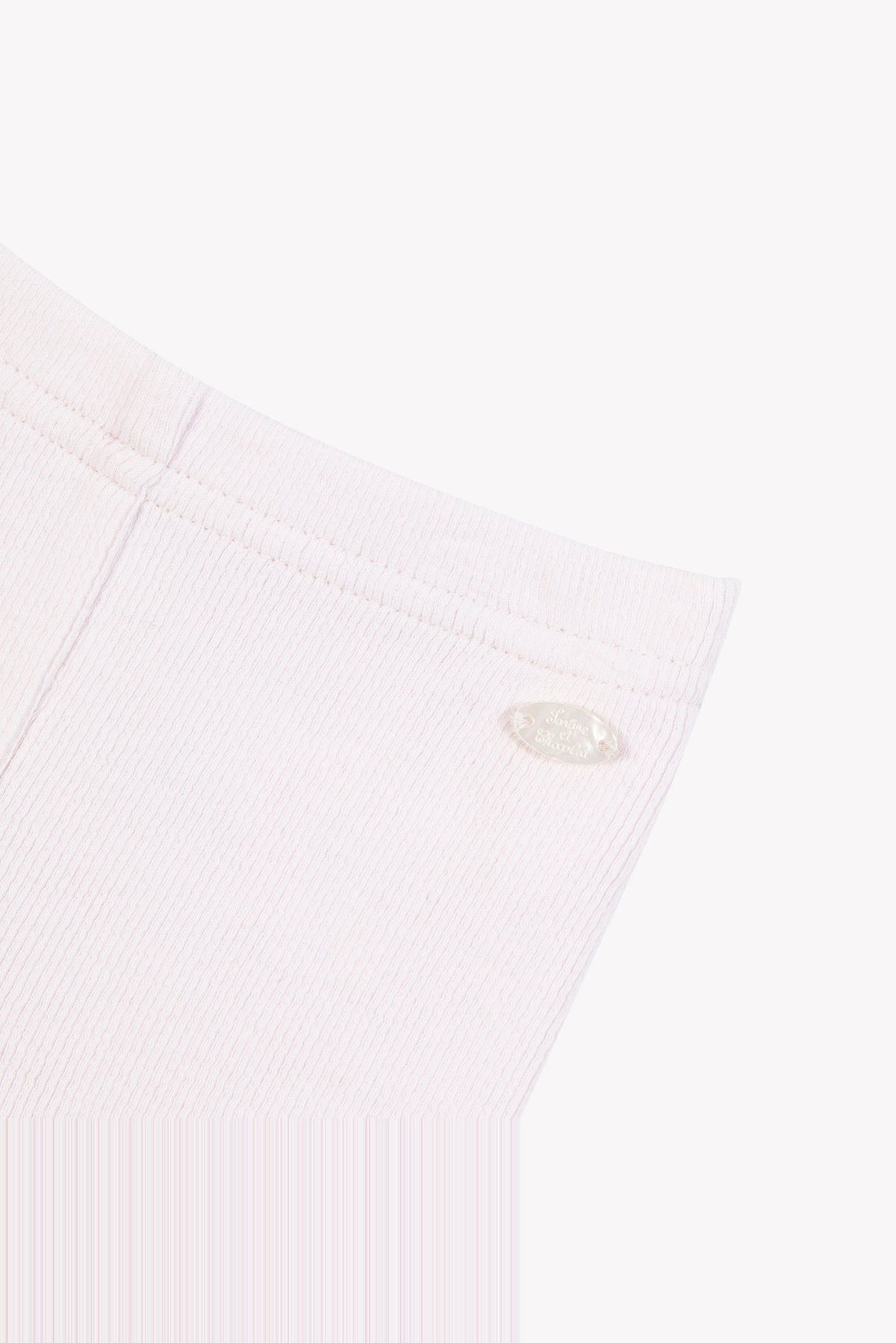 Legging petits tresors en coton - Rose pâle