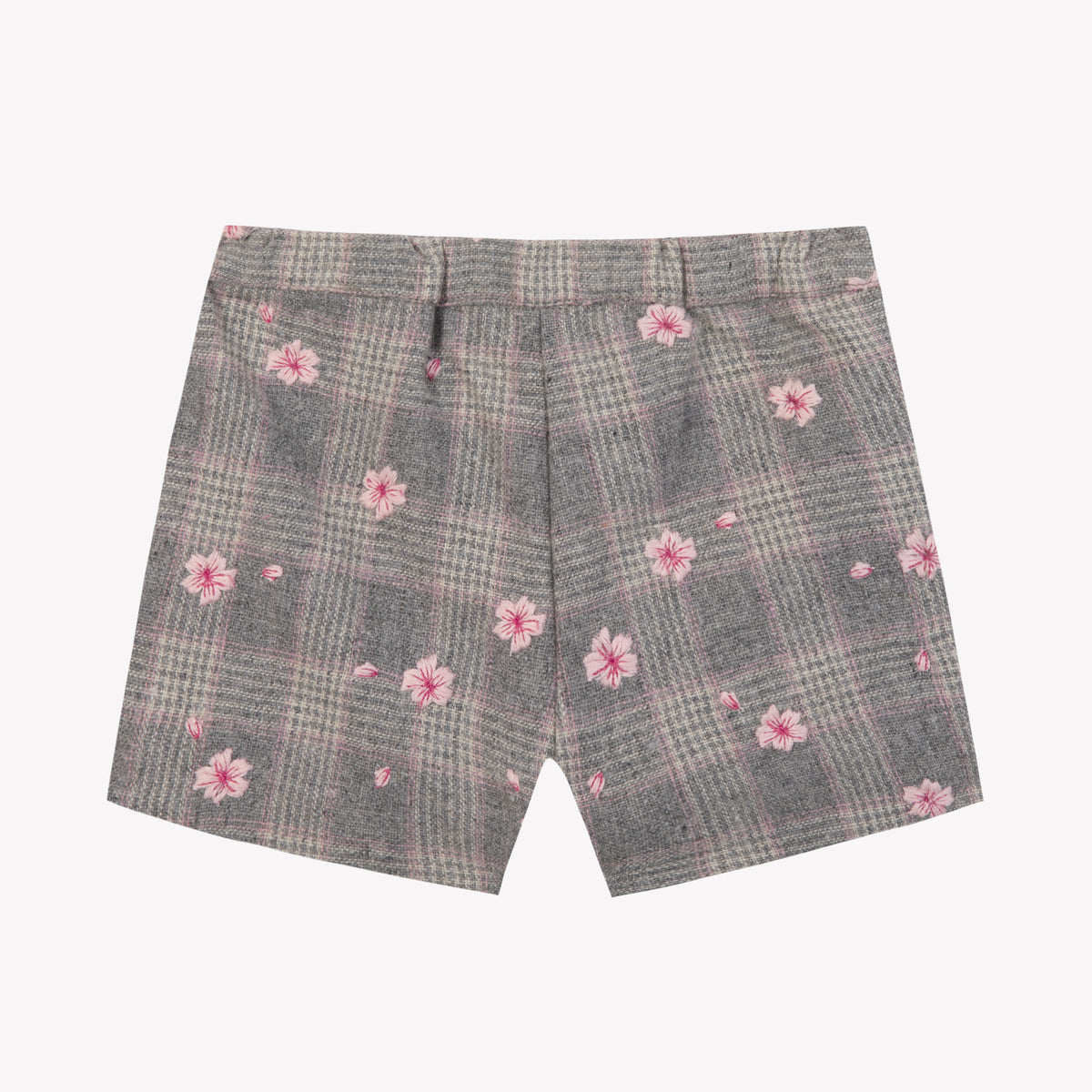 Gris Moyen / Short - Gris Chiné À Carreaux
