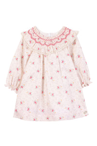 Robe - Ecru broderie florale
