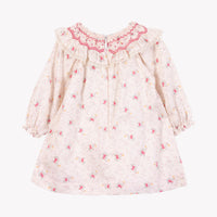 Nacre / Robe - Ecru Broderie Florale